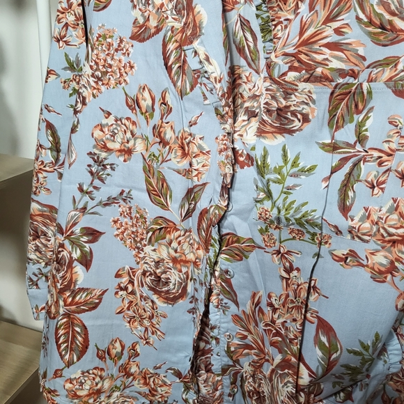 Pajama Set sz small soft cool fabric pretty floral pattern - Picture 14 of 15